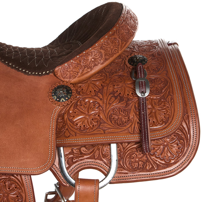 Tomahawk 14.25in 7/8 Breed with Quilted Seat Team Roper