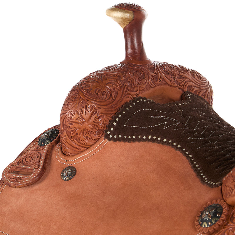 Tomahawk 14.25in 7/8 Breed with Quilted Seat Team Roper