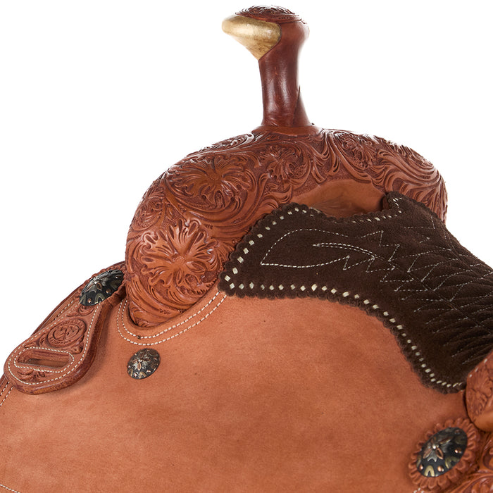 Tomahawk 14.25in 7/8 Breed with Quilted Seat Team Roper