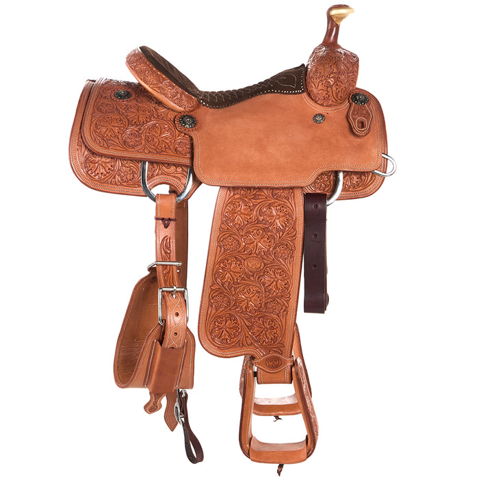 Tomahawk 14.25in 7/8 Breed with Quilted Seat Team Roper