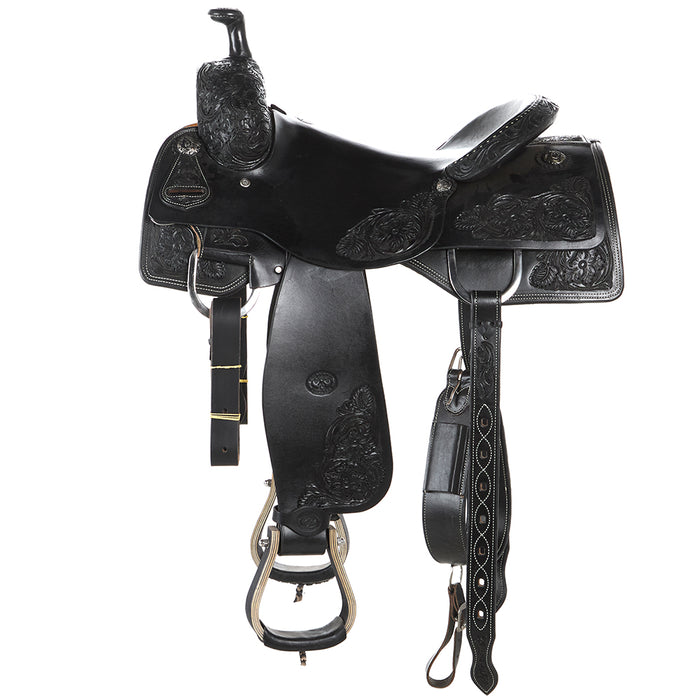 Tomahawk 16.5in Black 1/2 Breed with Hard Seat Ranch Cutter