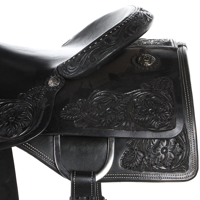 Tomahawk 16.5in Black 1/2 Breed with Hard Seat Ranch Cutter