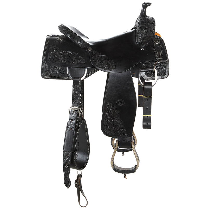 Tomahawk 16.5in Black 1/2 Breed with Hard Seat Ranch Cutter