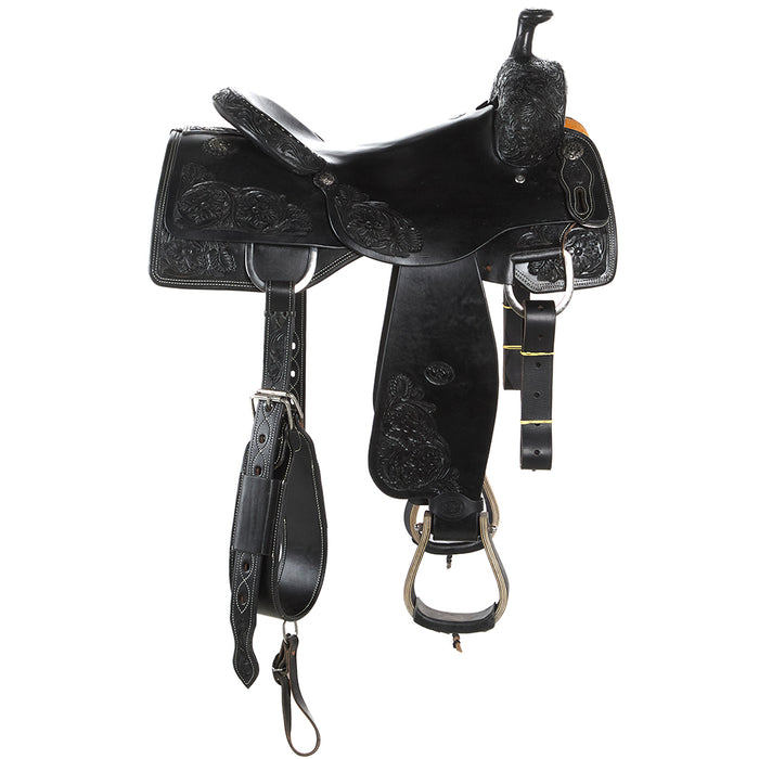 Tomahawk 16.5in Black 1/2 Breed with Hard Seat Ranch Cutter