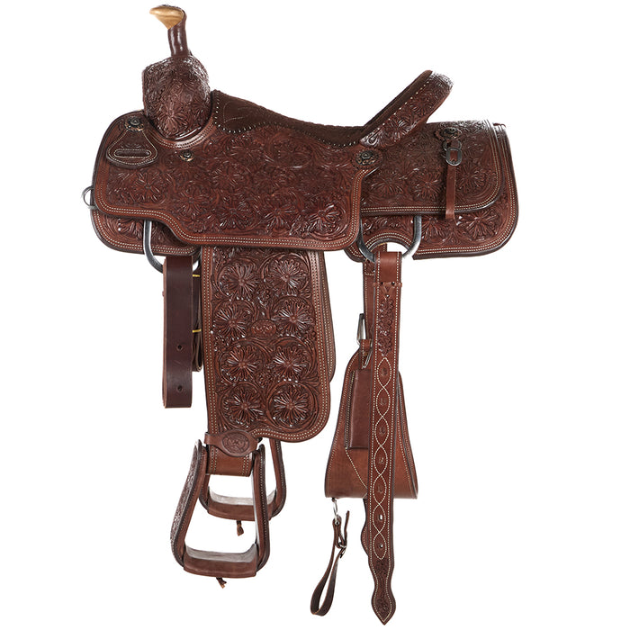 Tomahawk 15in Heavy Oil Full Tool with Quilted Seat Team Roper