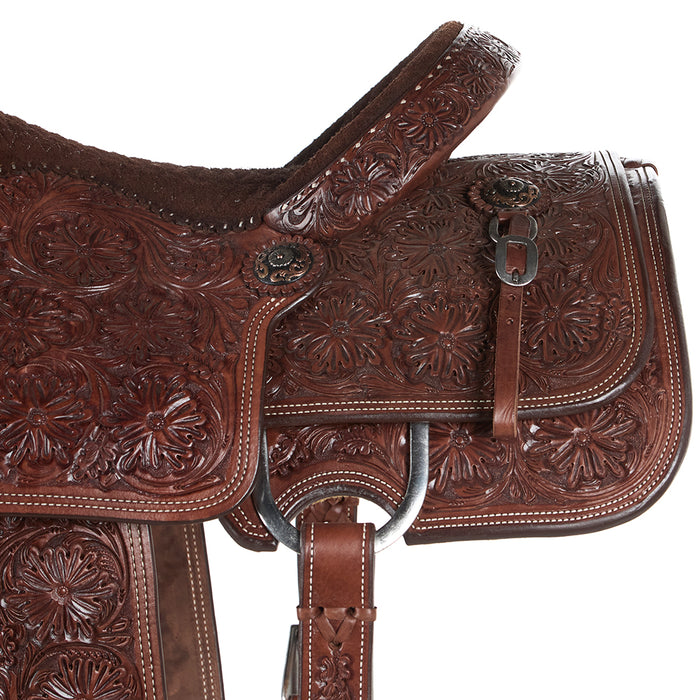 Tomahawk 15in Heavy Oil Full Tool with Quilted Seat Team Roper