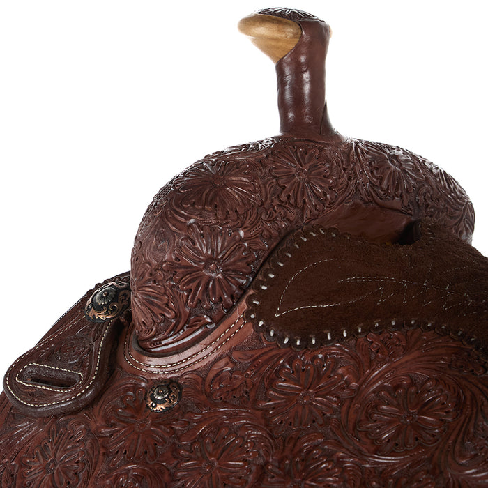 Tomahawk 15in Heavy Oil Full Tool with Quilted Seat Team Roper