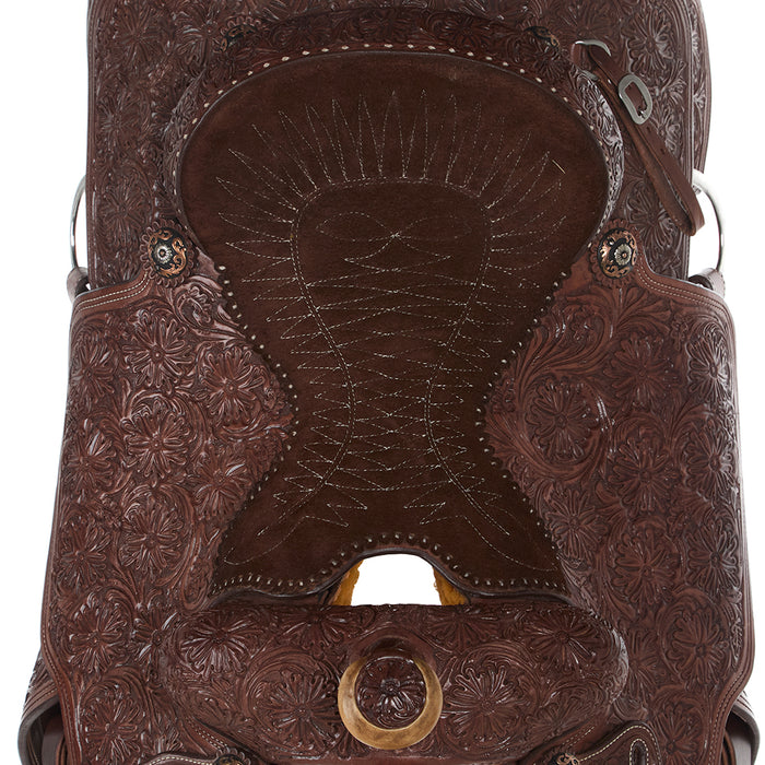 Tomahawk 15in Heavy Oil Full Tool with Quilted Seat Team Roper