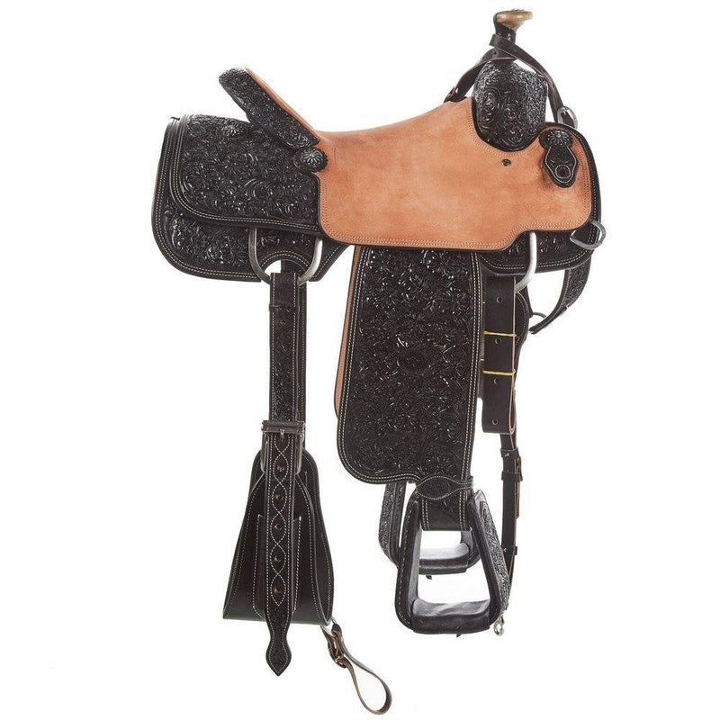 Tomahawk 7/8 Breed Floral Chocolate Team Roper