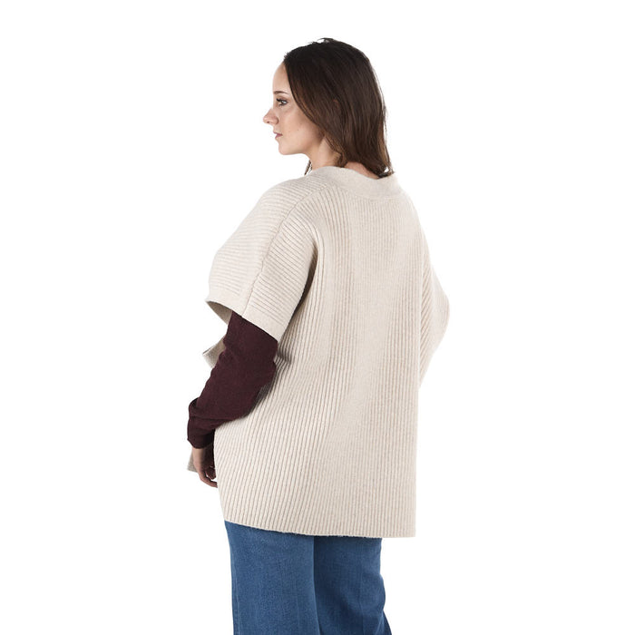 Thml Clothing Women's Tie Cream Cardigan