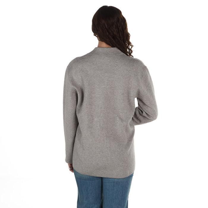 Thml Clothing Women's Grey Long Sleeve Button Top