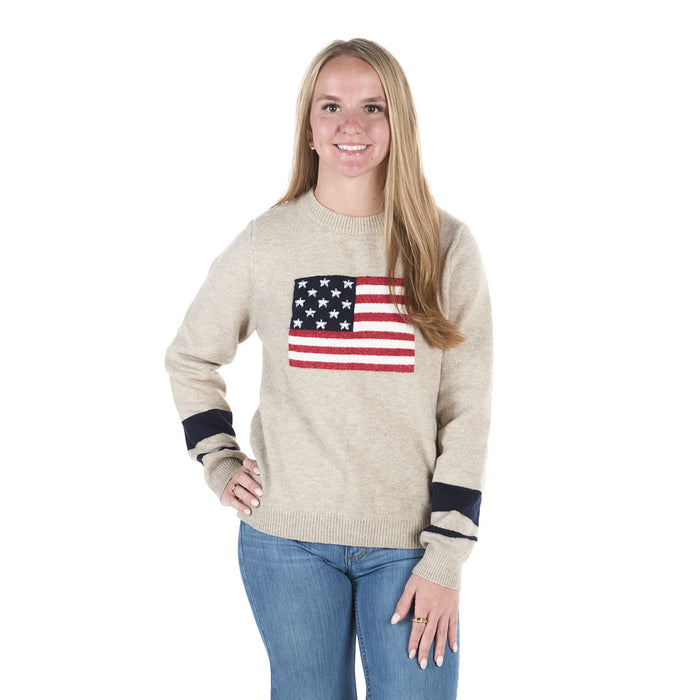 Thml Clothing Women's Cream Flag Sweater