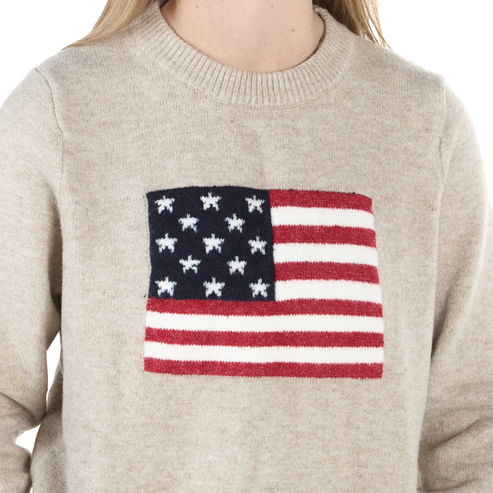 Thml Clothing Women's Cream Flag Sweater