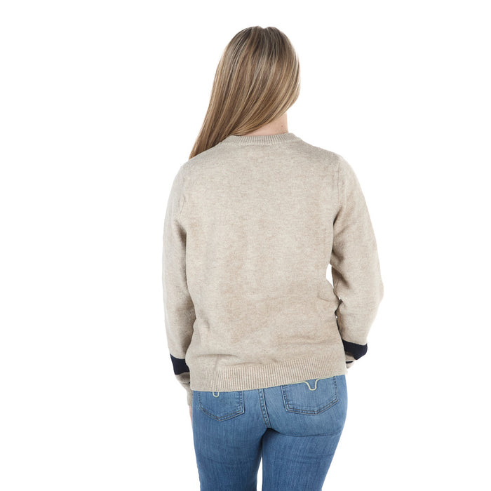 Thml Clothing Women's Cream Flag Sweater