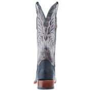 Tanner Mark Boots Women`s Black Stingray Print 13 In Toscana Blue Top Cowgirl Boot