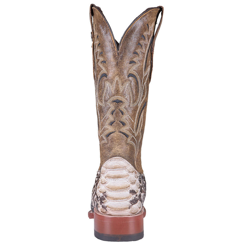 Tanner Mark Boots Women's Natural Python Print 13in Natural Top Boot