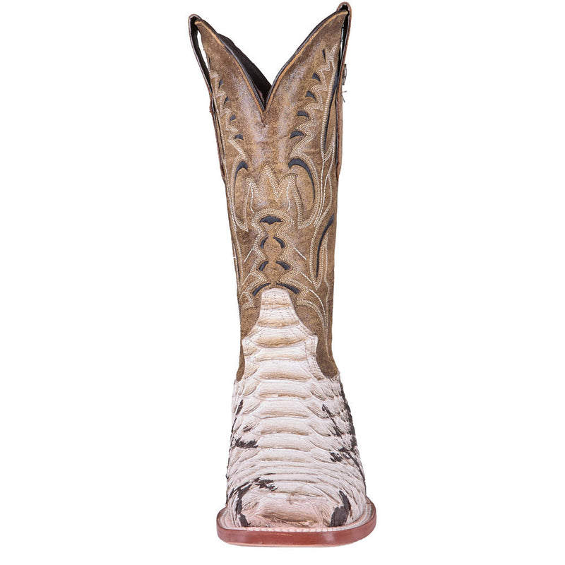 Tanner Mark Boots Women's Natural Python Print 13in Natural Top Boot