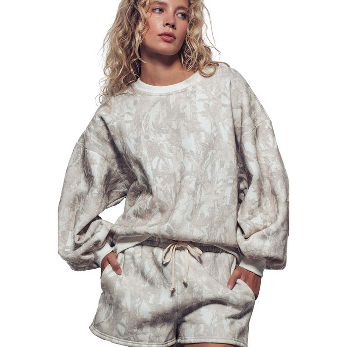 Trend:Notes Women's Khaki Chill Weekend Camo Set