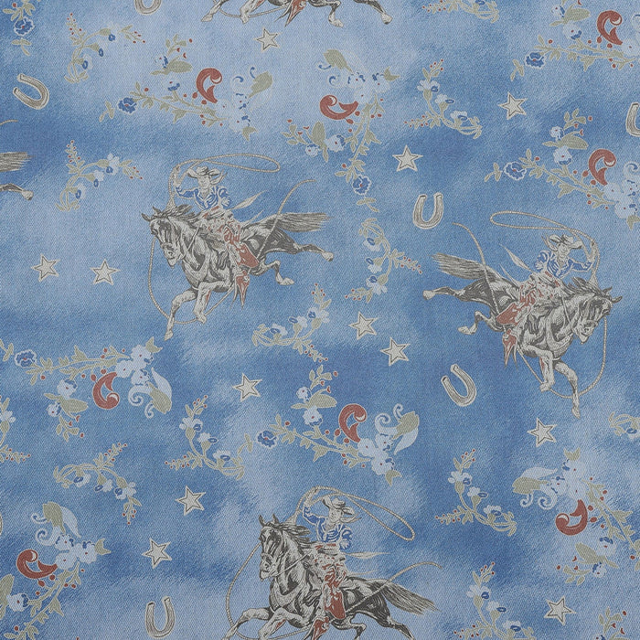 Hiend Accents Lee Western Washed Denim Bedding Set