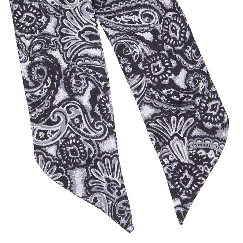 Wyoming Traders Silver Smoke Paisley Twilly