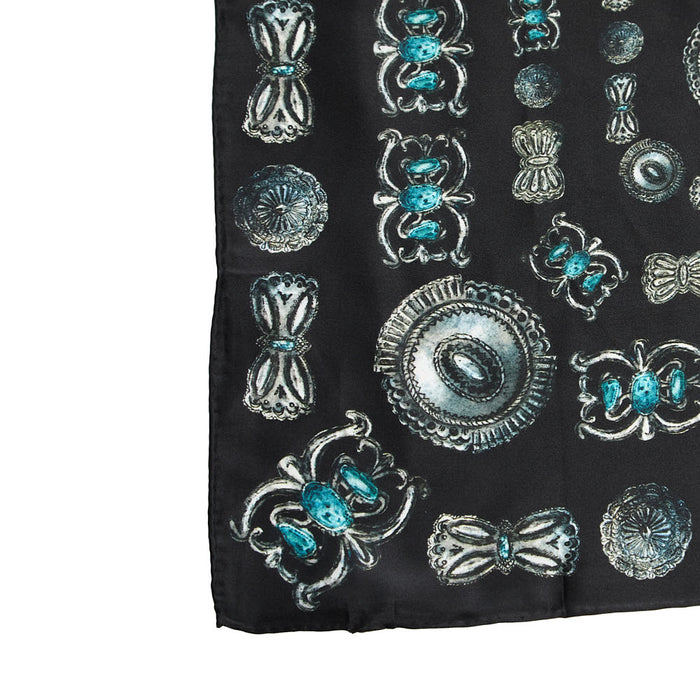 Fringe Scarves Turquoise Concho Shorty