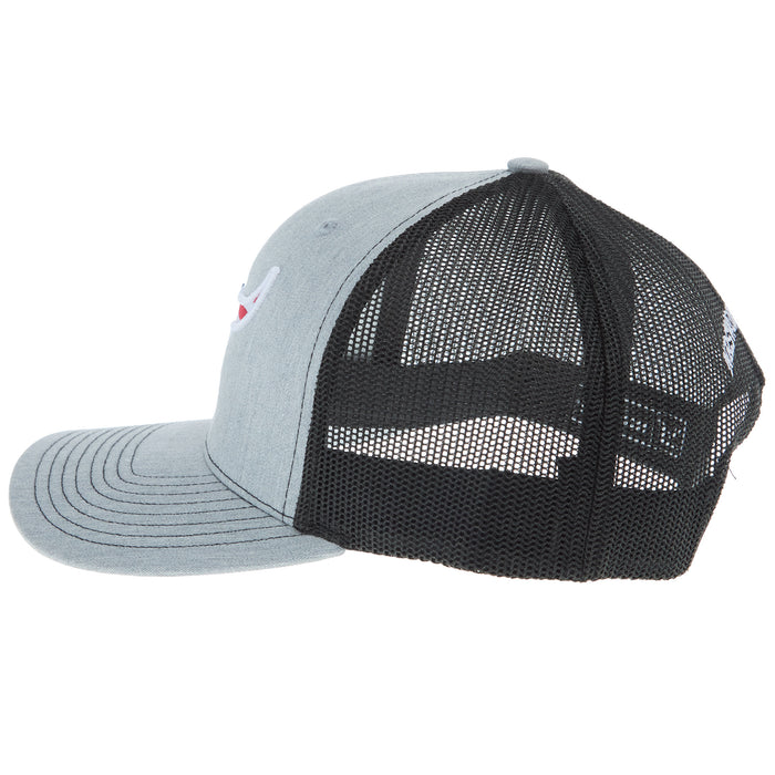 NRS Teamroper Grey and Black Flag Logo Cap