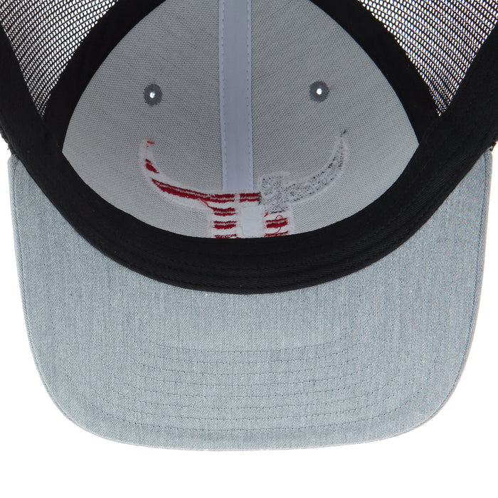 NRS Teamroper Grey and Black Flag Logo Cap