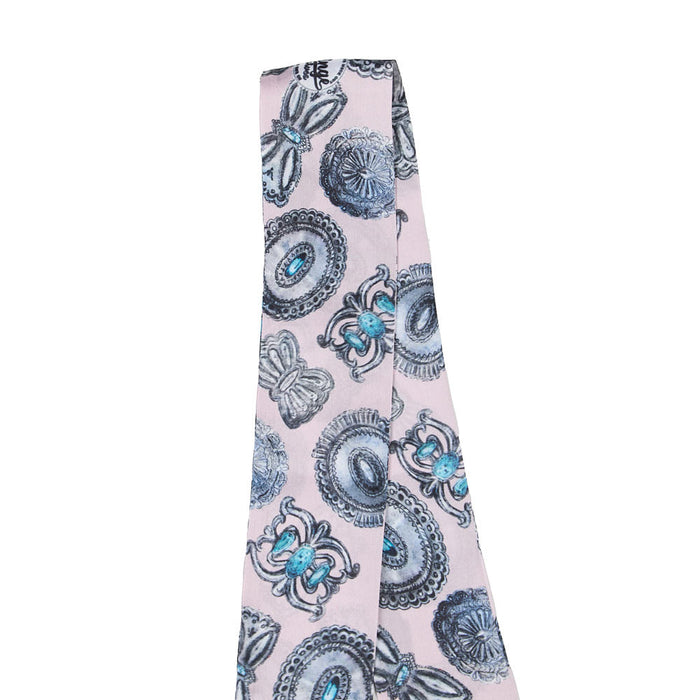 Fringe Scarves Turqs Conchos Pink Twilly