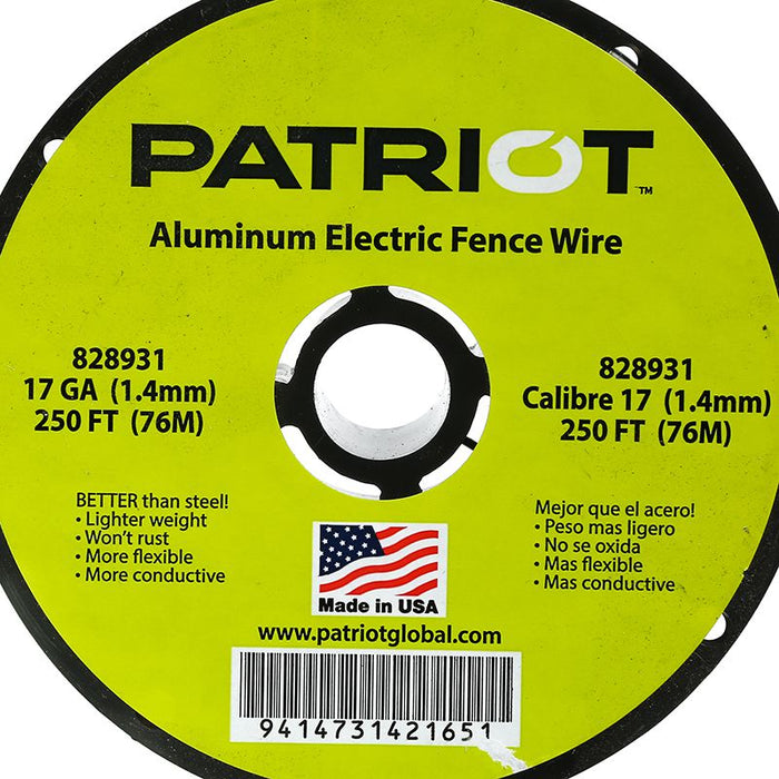 Patriot Fencing Aluminum Wire 17GA 250`