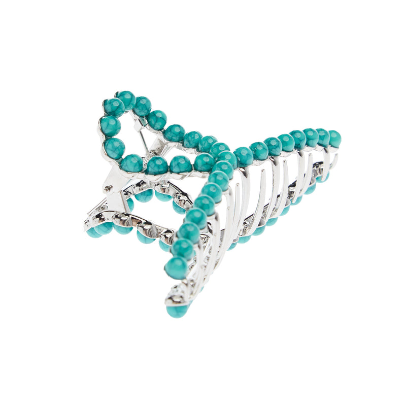 Wild Junkie Turquoise Studded Claw Hair Clip