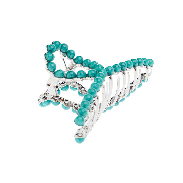 Wild Junkie Turquoise Studded Claw Hair Clip