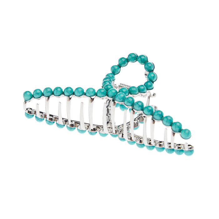 Wild Junkie Turquoise Studded Claw Hair Clip