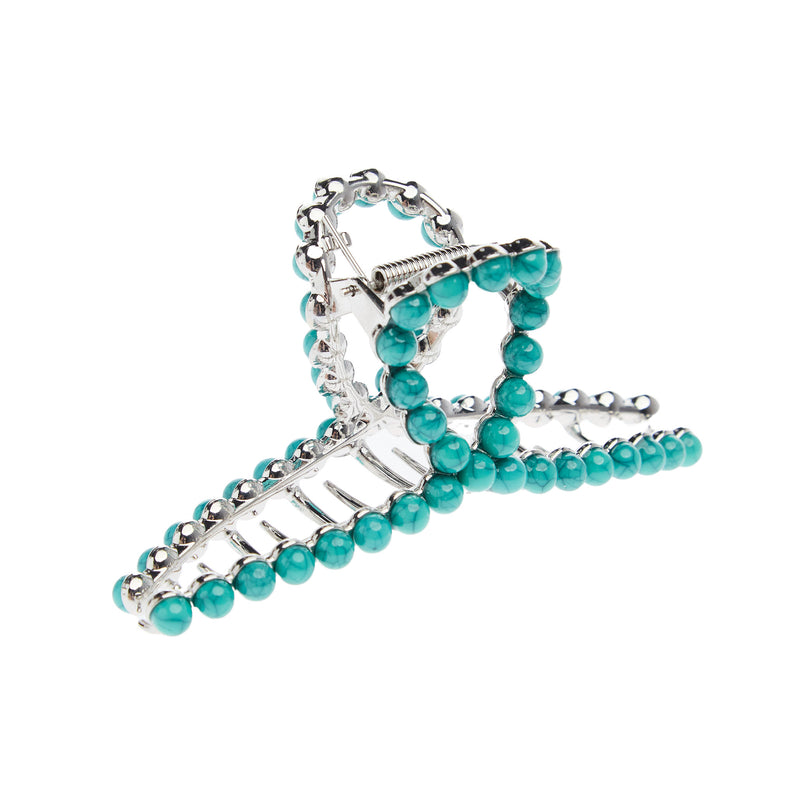 Wild Junkie Turquoise Studded Claw Hair Clip