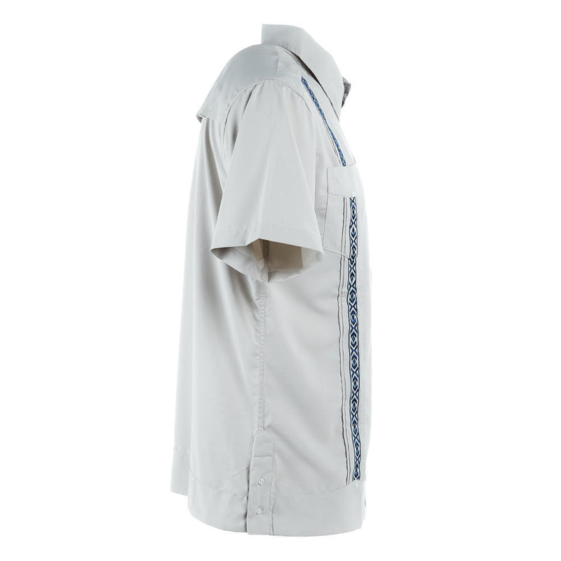 Texas Standard Men's Guayabera Libra Paloma Azul Shirt