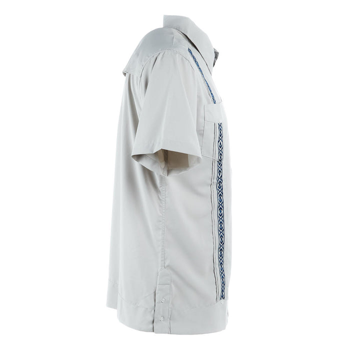 Texas Standard Men's Guayabera Libra Paloma Azul Shirt