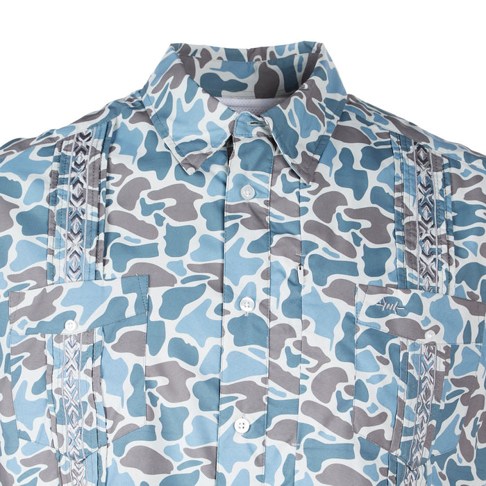 Texas Standard Men's Guayabera Libra Camo Frio Shirt