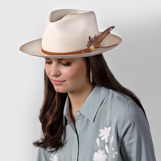 Stetson Hats Tallahassee Shantung 3in. Brim