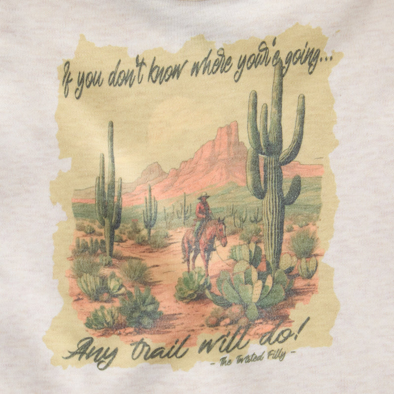 Twisted Filly Girls Oatmeal Dont Know Where You're Going Onesie