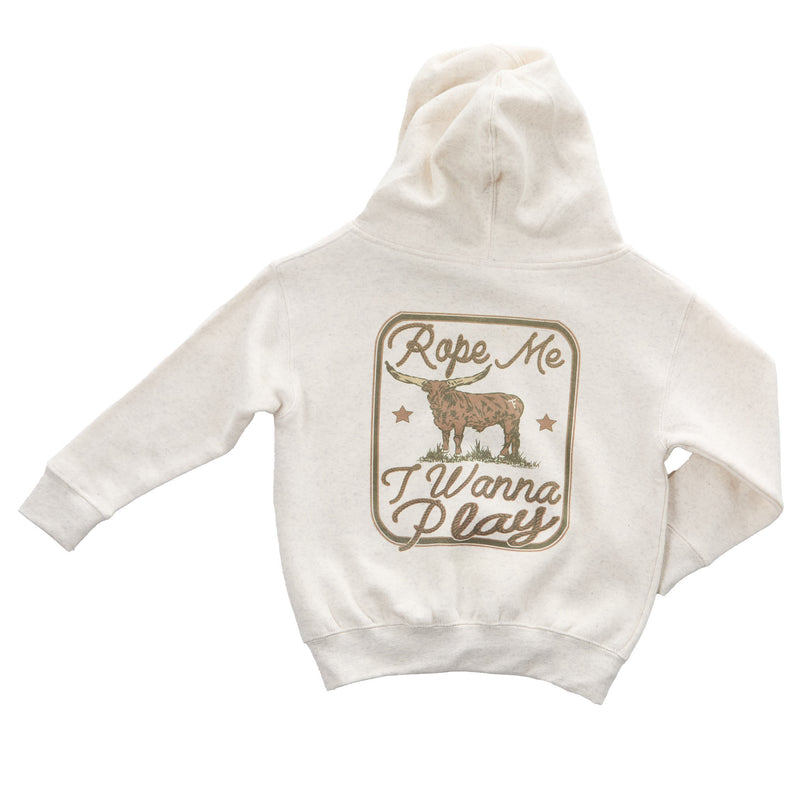 Twisted Filly Boys Oatmeal I Wanna Play Hoodie