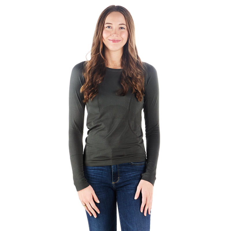 The Tackhack Womens Tack Hack Forest Equitation Long Sleeve Tech Tee