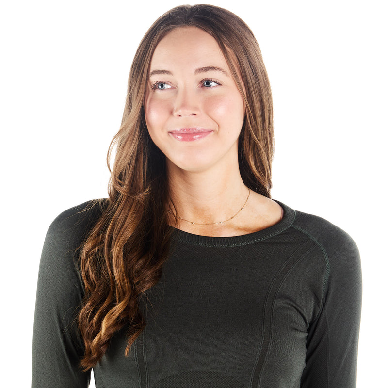 The Tackhack Womens Tack Hack Forest Equitation Long Sleeve Tech Tee