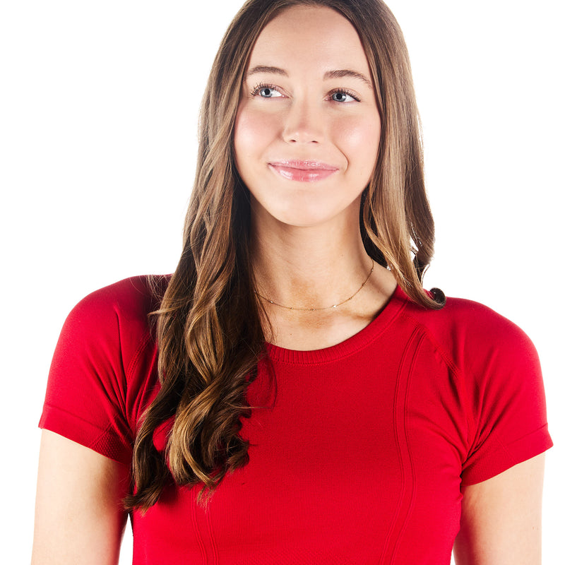 The Tackhack Womens Tack Hack Cherry Equitation Short Sleeve Tech Tee