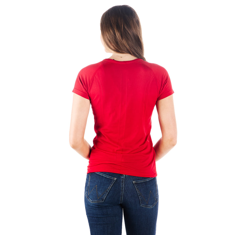 The Tackhack Womens Tack Hack Cherry Equitation Short Sleeve Tech Tee