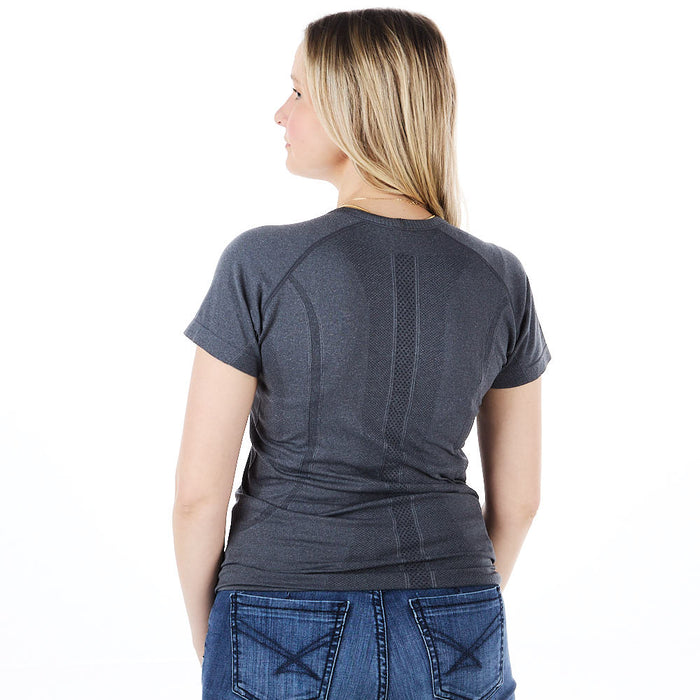 The Tackhack Women's Graphite Short Sleeve Equitation Tech Shirt