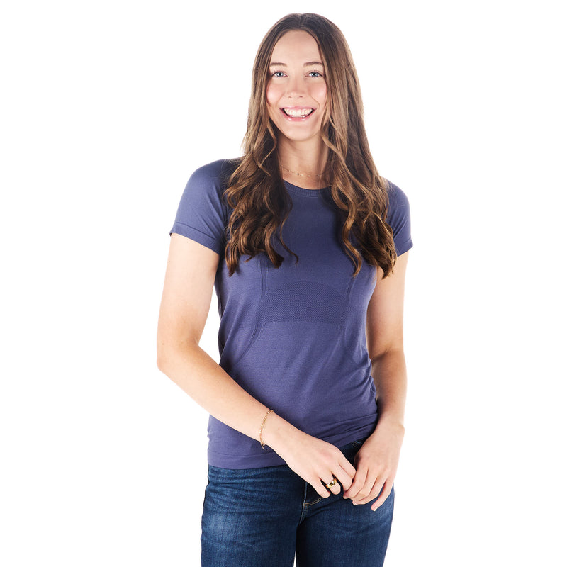 The Tackhack Womens Tack Hack Marine Equitation Short Sleeve Tech Tee