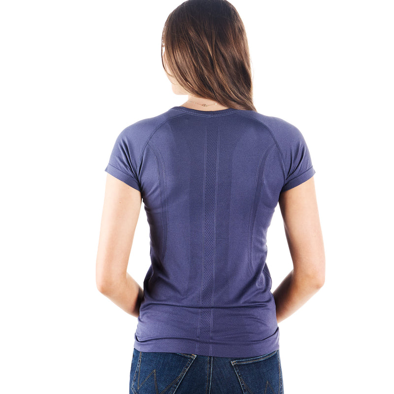 The Tackhack Womens Tack Hack Marine Equitation Short Sleeve Tech Tee
