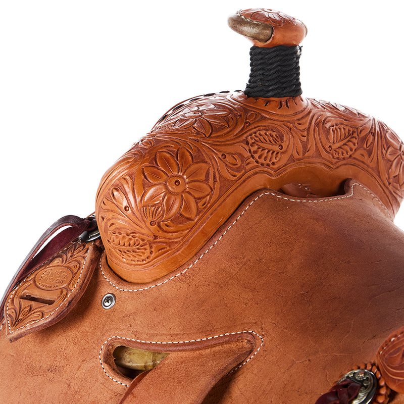 Trent Ward 1/4 Breed Floral Seat Rig Will James Ranch Roper