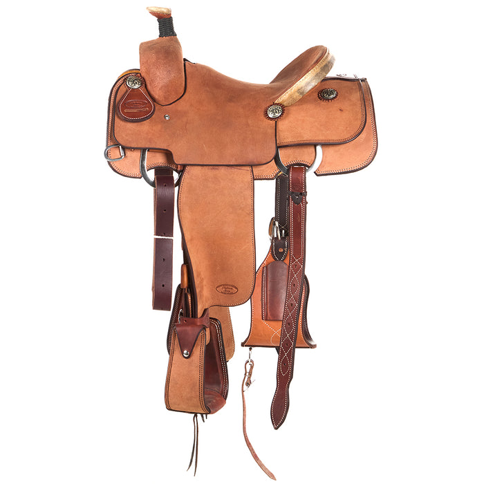 Trent Ward Roughout with Rawhide Cantle Binding Platinum Team Roper