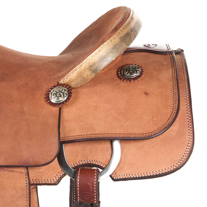 Trent Ward Roughout with Rawhide Cantle Binding Platinum Team Roper