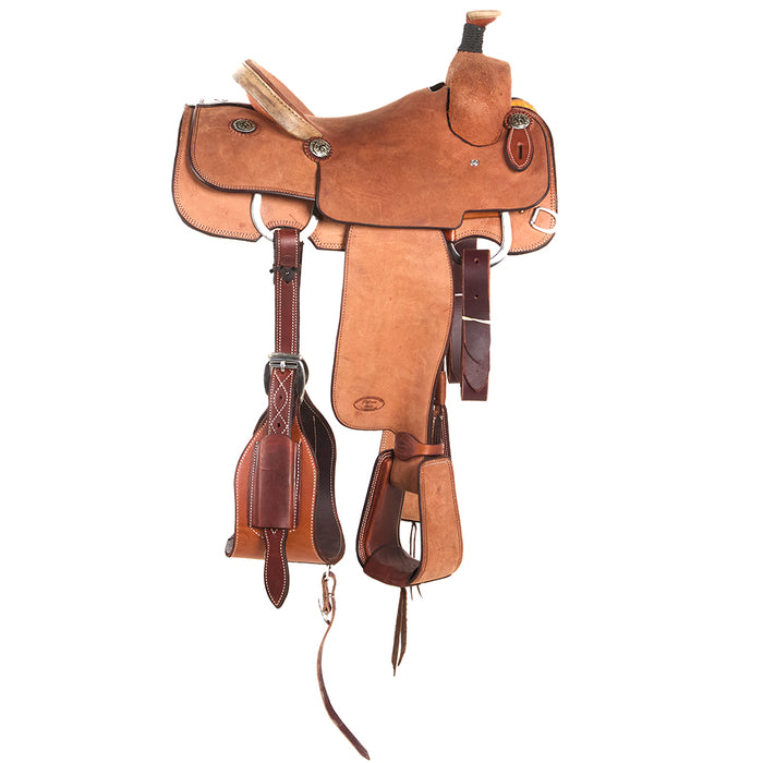 Trent Ward Roughout with Rawhide Cantle Binding Platinum Team Roper